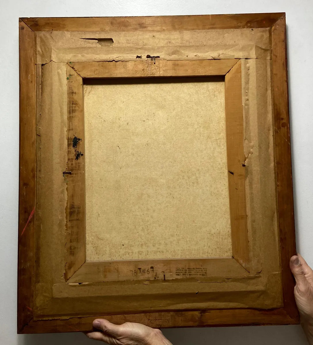 Quadro Antigo Paisagem Com Árvore Óleo S/ Tela Assinado