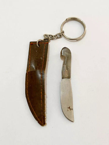 Antigo Chaveiro Mini Faca Com Capa