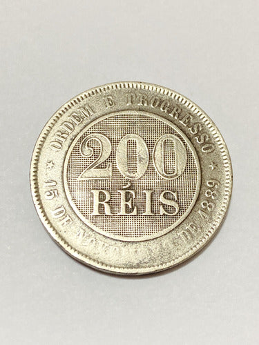 Moeda Antiga 200 Réis 1893