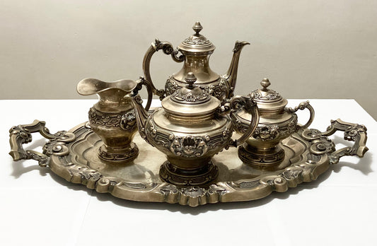 Baixela Portuguesa Prata 833 Estilo D. João V Chá E Café