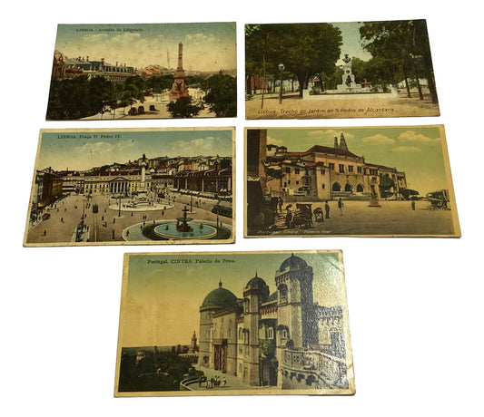 Cartões Postais Antigos De Lisboa E Sintra - Portugal