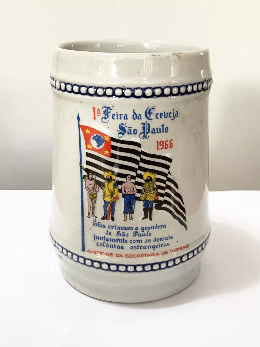 Caneca De Chopp Antiga 1ª Festa Da Cerveja De São Paulo 1966