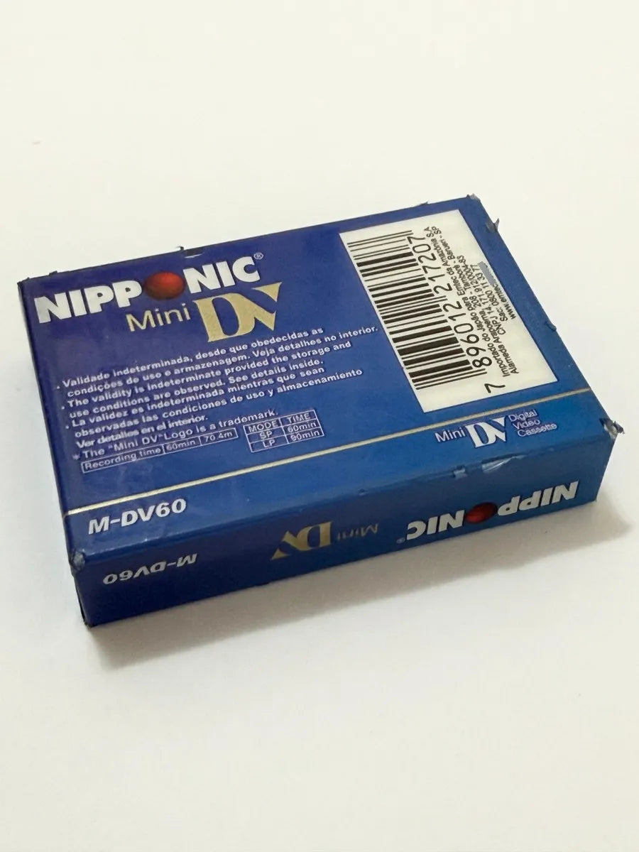 Antiga Fita Minidv Nipponic M-dv60 60min Lacrada Original