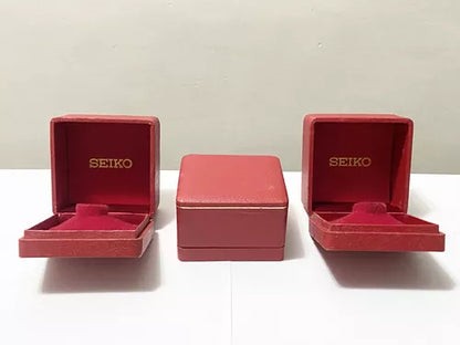 Caixa Estojo P/ Relógio Seiko Original Antiga Vermelho 3uni