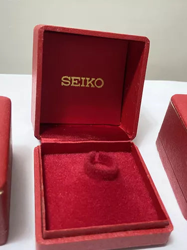 Caixa Estojo P/ Relógio Seiko Original Antiga Vermelho 3uni