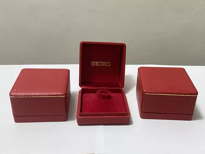 Caixa Estojo P/ Relógio Seiko Original Antiga Vermelho 3uni