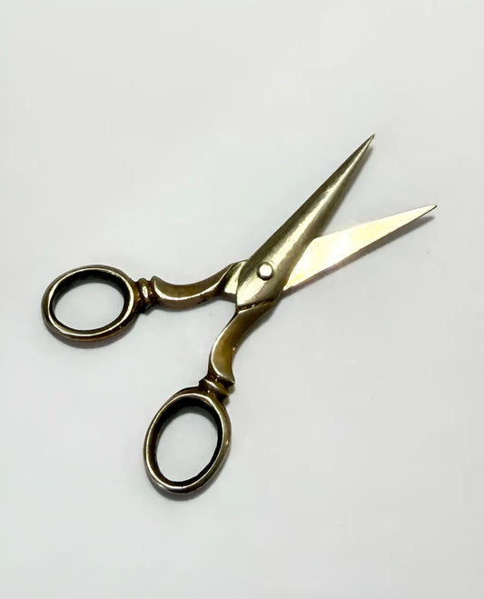 Tesoura Miniatura Antiga Prata 3,5cm