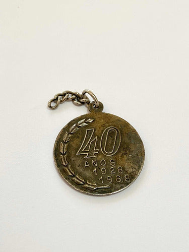 Medalha Banco Auxiliar De São Paulo 40 Anos 1928-1968