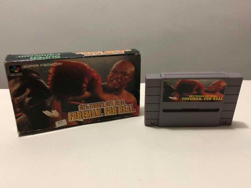 Cartucho Jogo Super Nintendo Famicom George Foreman For Real